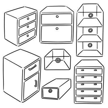 çekmece vektör kümesi