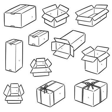 kutu vektör kümesi