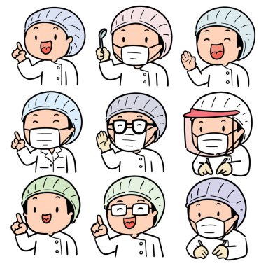 diş hekimi vektör kümesi