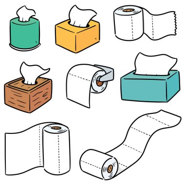 vektör set doku kağıt