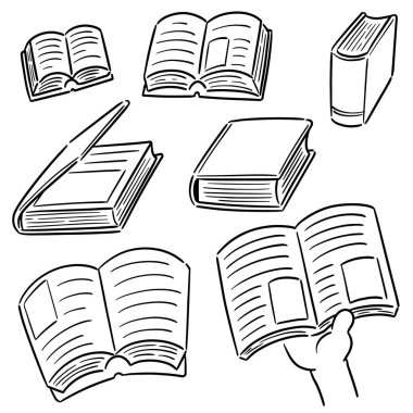 kitap vektör kümesi