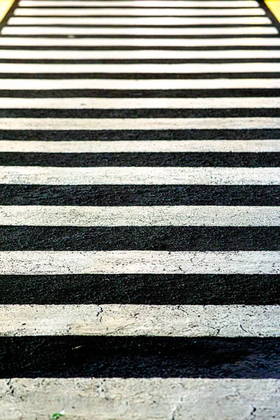 Medium pedestrian view of zebra cross