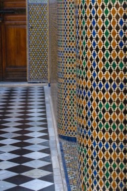 Stunning mosaic tiles from Marrakech, Morocco create a kaleidoscope of colors and patterns, captivating the eye and transporting you to another world. Each piece carefully placed to tell a unique story.