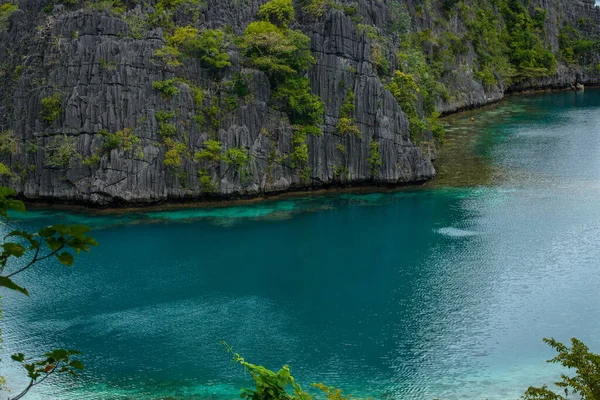 Detta Foto Visar Den Otroligt Oländiga Kusten Filippinerna Serie Steniga — Stockfoto