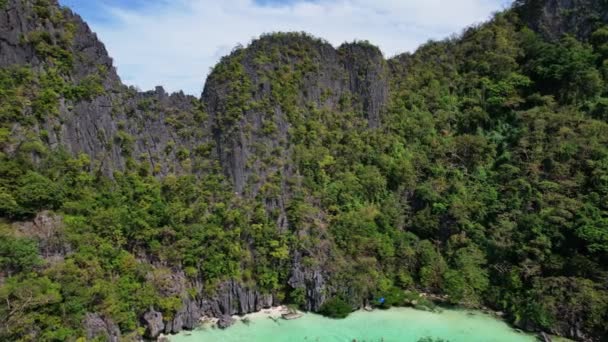 Nagranie Dronów Plaż Filipin Oddaje Hipnotyzujące Piękno Tego Tropikalnego Raju — Wideo stockowe