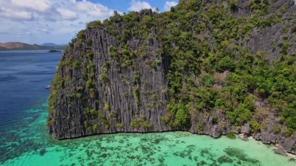 Filipinler Sahillerinin Insansız Hava Aracı Görüntüleri Tropik Cennetin Büyüleyici Güzelliğini — Stok video