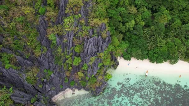 Imágenes Drones Las Playas Filipinas Capturan Fascinante Belleza Este Paraíso — Vídeo de stock