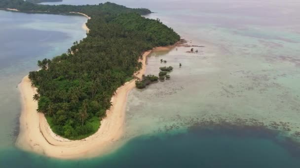 필리핀 사진은 낙원의 매혹적 아름다움을 수정처럼 청록색 바다에서 그대로 의하얀 — 비디오