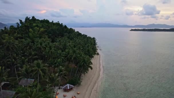 Съемки Беспилотника Филиппинских Пляжей Захватывают Завораживающую Красоту Этого Тропического Рая — стоковое видео