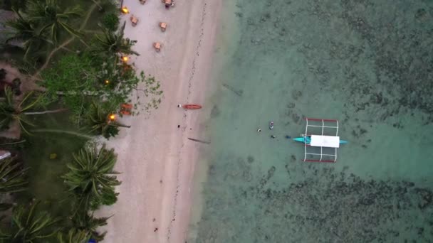 Záběry Filipínských Pláží Zachycují Fascinující Krásu Tohoto Tropického Ráje Křišťálově — Stock video
