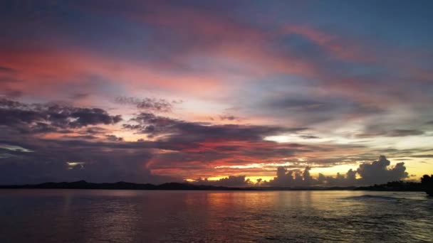Безпілотні Кадри Вид Повітря Пляж Основна Тема Філіппінах Рух Пан — стокове відео