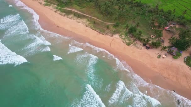 Drohnenaufnahmen Luftaufnahme Des Strandes Als Hauptthema Auf Den Philippinen Wir — Stockvideo