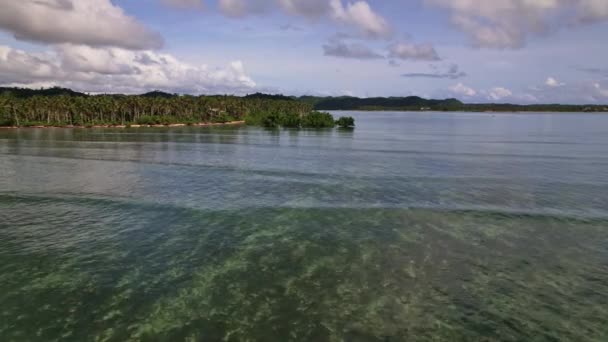 Βίντεο Από Τηλεκατευθυνόμενο Αεροφωτογραφία Της Παραλίας Κύριο Θέμα Στις Φιλιππίνες — Αρχείο Βίντεο