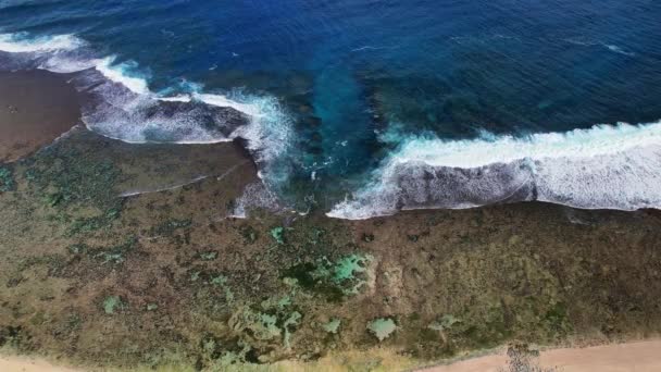 Drohnenaufnahmen Luftaufnahme Des Strandes Als Hauptthema Auf Den Philippinen Weite — Stockvideo