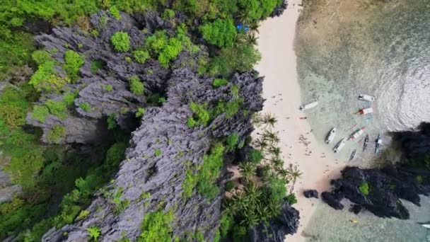 장면이에요 필리핀의 주제로 석호와 아름다운 색상으로 — 비디오