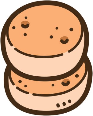 Bakpia vektör çizimi ve grafiği