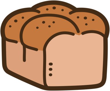 Brioche vektör çizimi ve grafiği