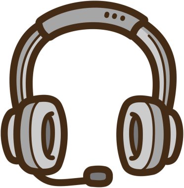 Kulaklık vektörü çizimi ve grafiği