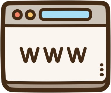 Web sitesi vektör çizimi ve grafiği