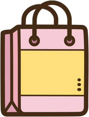 Alışveriş poşeti vektör çizimi ve grafiği