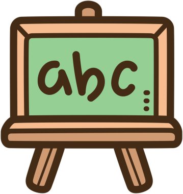 Tebeşir tahtası vektör çizimi ve grafiği