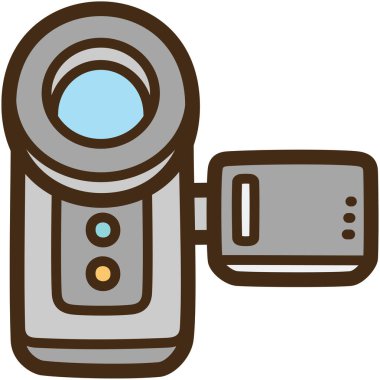 Kamera vektörü çizimi ve grafiği