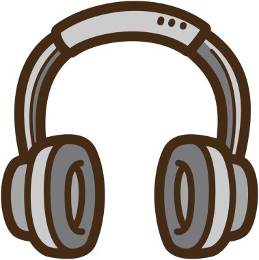 Kulaklık vektörü çizimi ve grafiği