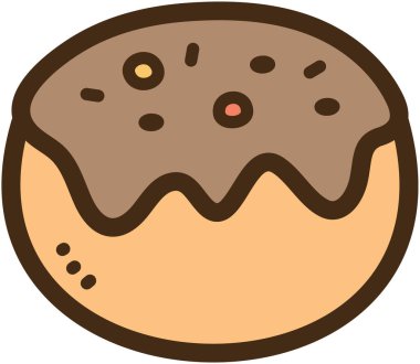 Çörek deliği vektör karalama çizimi ve grafik