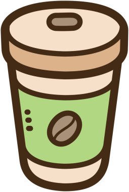 Kahve fincanı vektörü çizimi ve grafiği