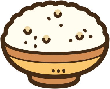 Pirinç vektörü çizimi ve grafiği