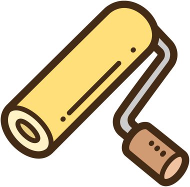 Boyama aracı vektör karalama çizimi ve grafiği