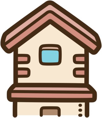 Tavan arası vektör çizimi ve grafiği