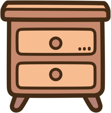 Yan tablo vektör çizimi ve grafiği