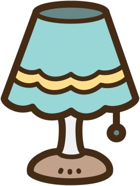 Desklamp vektör çizimi ve grafiği