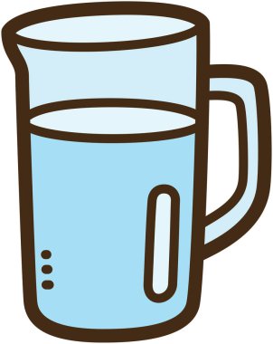 Su testisi vektör karalama çizimi ve grafik