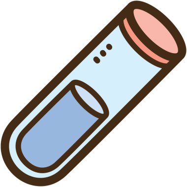 Kaynayan tüp vektör karalama çizimi ve grafik