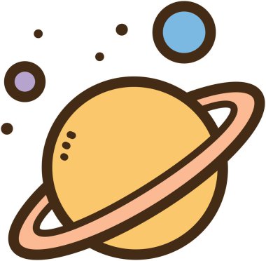 Astronomi vektörü çizimi ve grafiği