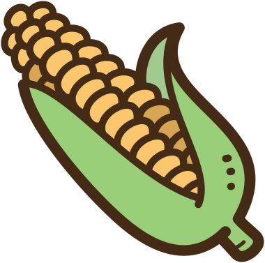 Mısır vektörü karalama çizimi ve grafik