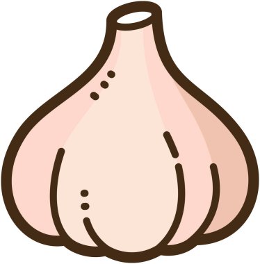 Sarımsaklı vektör çizimi ve grafiği