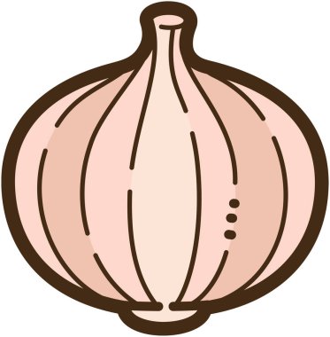 Tatlı soğan vektörü çizimi ve grafiği