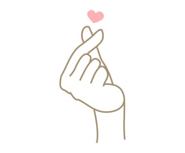 hand icon vector illustration, heart