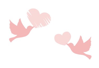 love, heart, valentine's day, flying, hearts, vector background