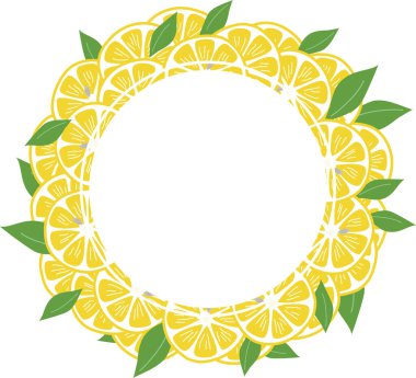 çerçeve yaprakları ile. vektör çizim