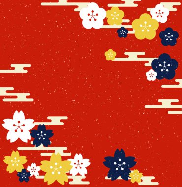 beautiful floral background, vector illustration, sakura