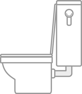 Tuvalet. Web simgesi basit tasarım