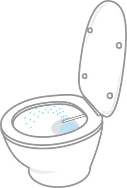 vector illustration of a bowl of toilet butter