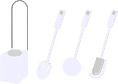 Temizlik ekipmanları, vektör illüstrasyonu