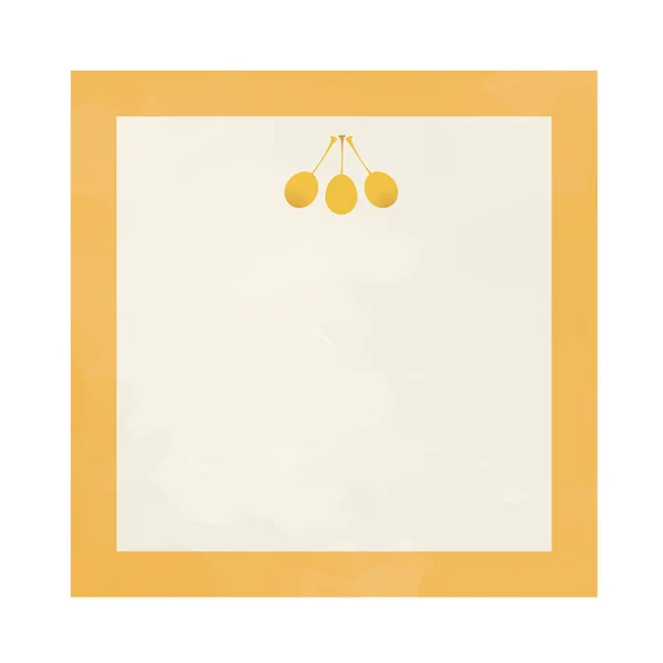 Ілюстрація Японською Квадратною Рамою Кольоровими Ялинками — стоковий вектор