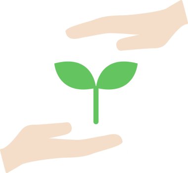 bitki simgesi vektör illüstrasyonu