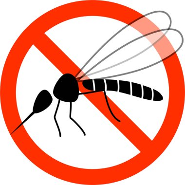 mosquito icon. vector illustrationVector illustration of anti-mosquito measures
